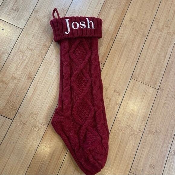𝅺NEW Cable Knit “Josh” Christmas Stocking - Picture 2 of 3